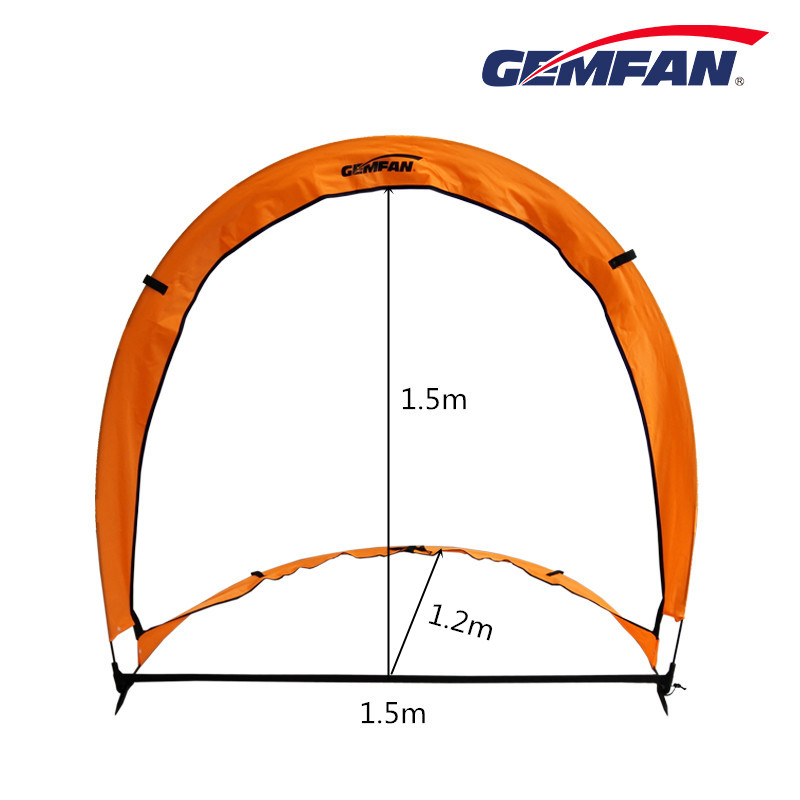 Drone Racing Flag - Gemfan เสาไฟเบอร์กลาสแบบพับได้ ประตูลมเอนกประสงค์ 150X150X120CM