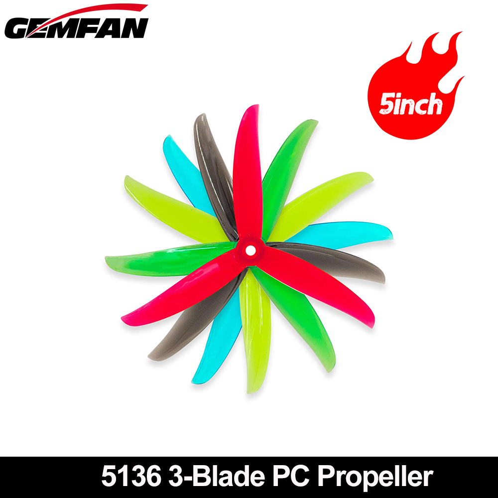 Drone Racing Propeller - Gemfan VANOVER 5136 3 ใบมีด PC