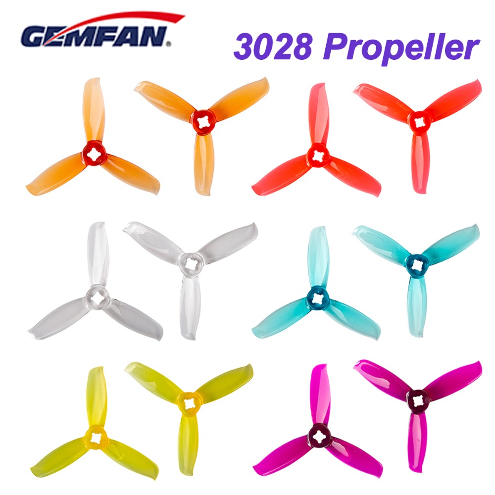 Drone Racing Propeller - 10คู่/20Pcs Gemfan Windancer 3028ใบพัด3นิ้ว PC 3-Blade