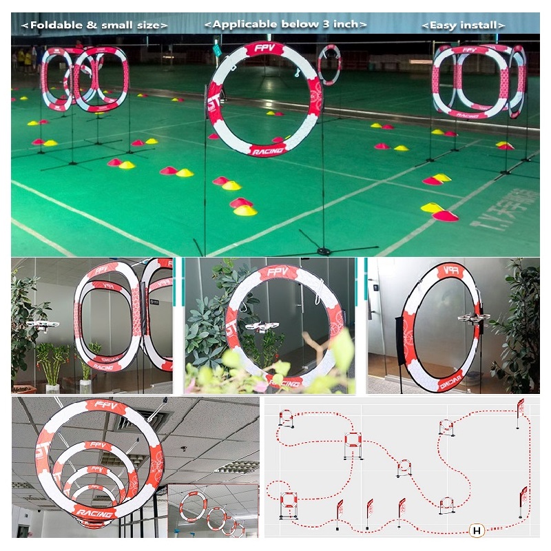 Drone Racing Flag - ประตูสำหรับฝึกบินโดรน FPV Racing Goal Gate สำหรับเครื่องบินโดรนขนาด