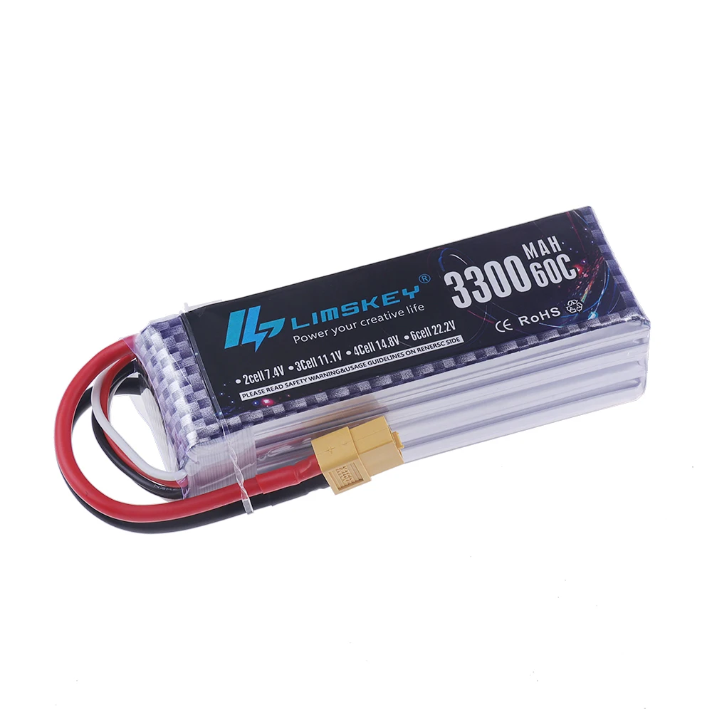 แบตเตอรี่ 4S LiPo 14.8V 3300mA - Drone Racing Battery บทวิจารณ์และราคา