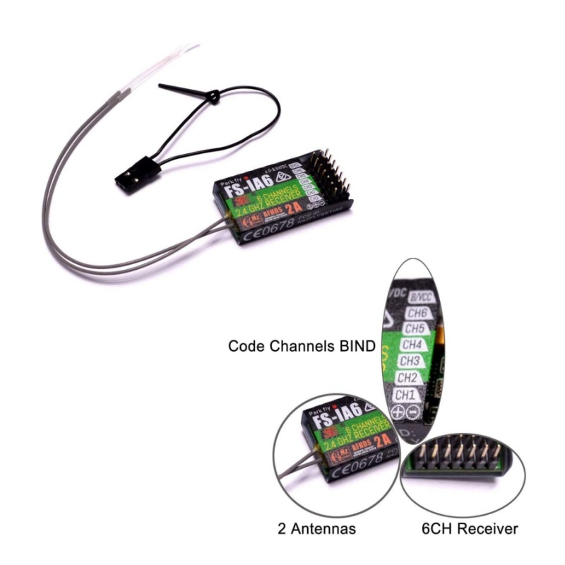 ฟลายสกาย FS-IA6 ตัวรับสัญญาณ 6 - Drone Racing Battery บทวิจารณ์และราคา
