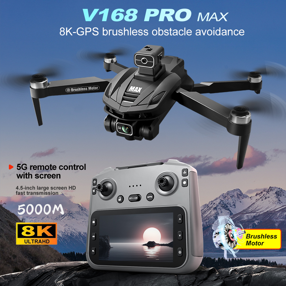 V168 PRO Max GPS Drone 8K Prof - Drone Racing Camera บทวิจารณ์และราคา