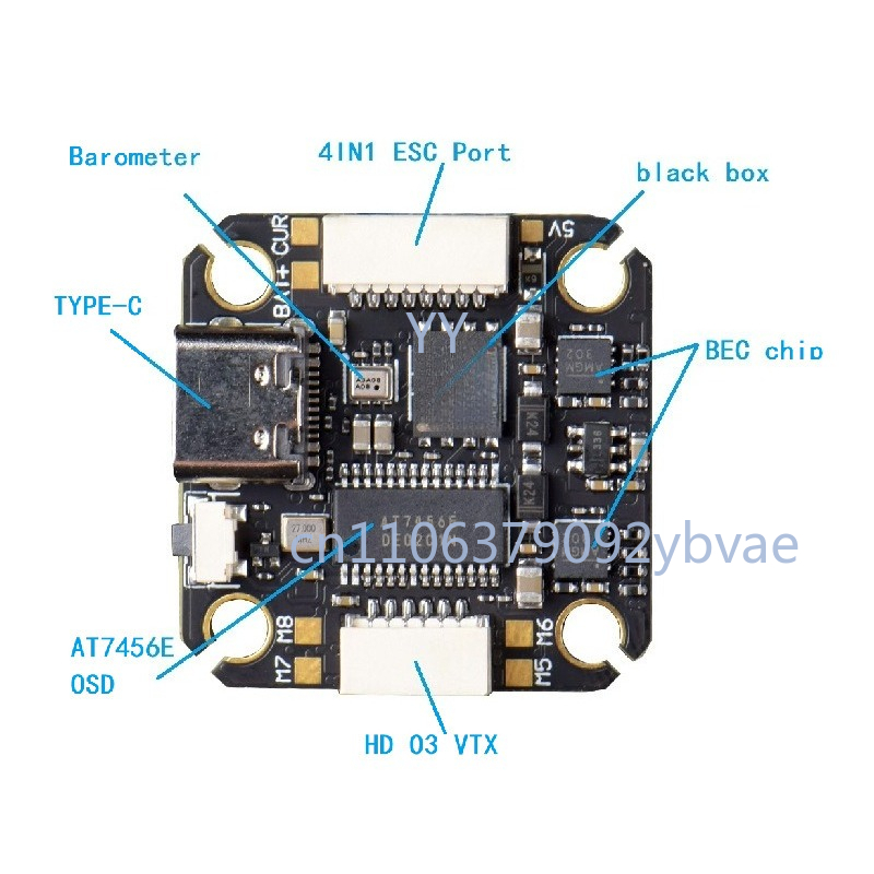 F405 V2 โมดูลควบคุมการบิน 2020 - Drone Racing Flight Controller บทวิจารณ์และราคา
