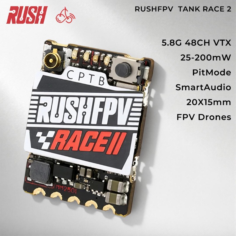 RushFPV 5.8GHz FPV VTX 48CH 25 - Drone Racing Vtx บทวิจารณ์และราคา