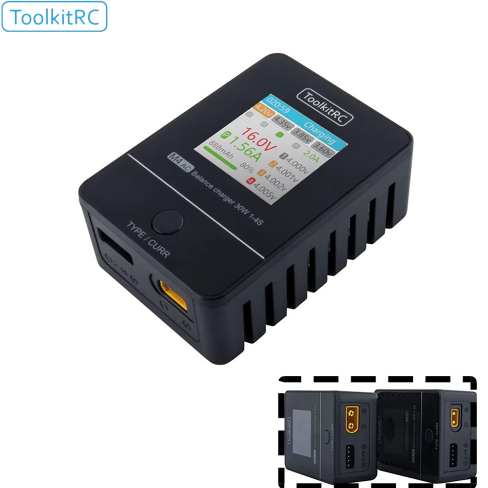ชุดอุปกรณ์ ToolkitRC M4AC 30W  - Drone Racing Charger บทวิจารณ์และราคา
